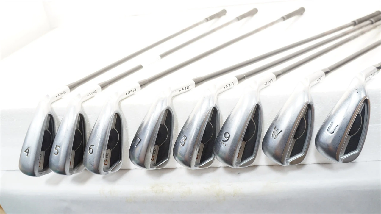 Ping G400 Black Dot Iron Set 4-Pw, Uw Senior Flex Alta Cb Graphite 1035560 Good