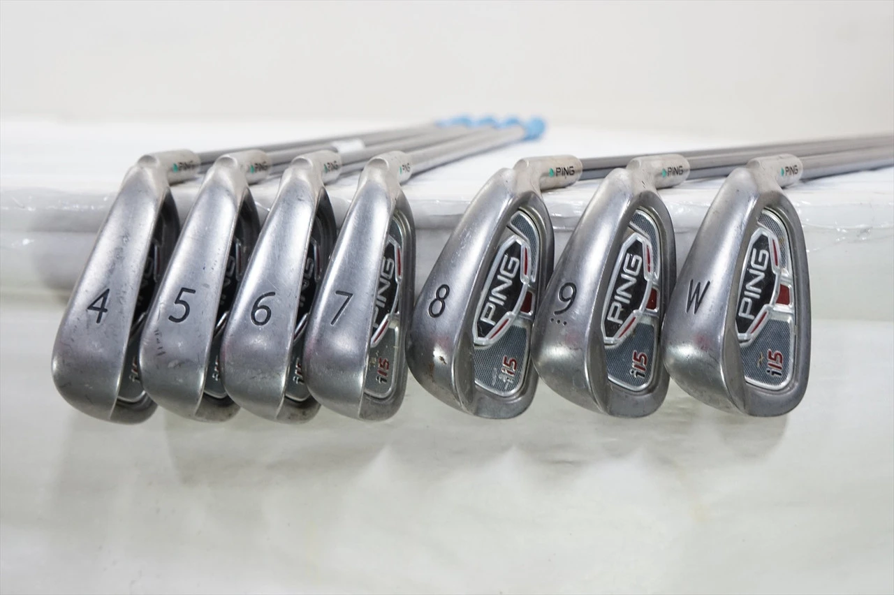 Ping I15 Green Dot Iron Set 4-Pw Regular Flex Miyazaki Graphite 1039625 Good