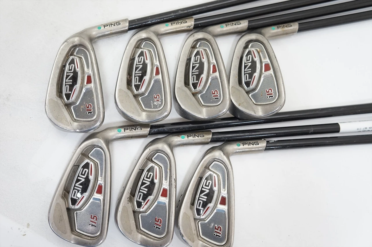 Ping I15 Green Dot Iron Set 4-Pw Regular Flex Miyazaki Graphite 1039625 Good - Image 3