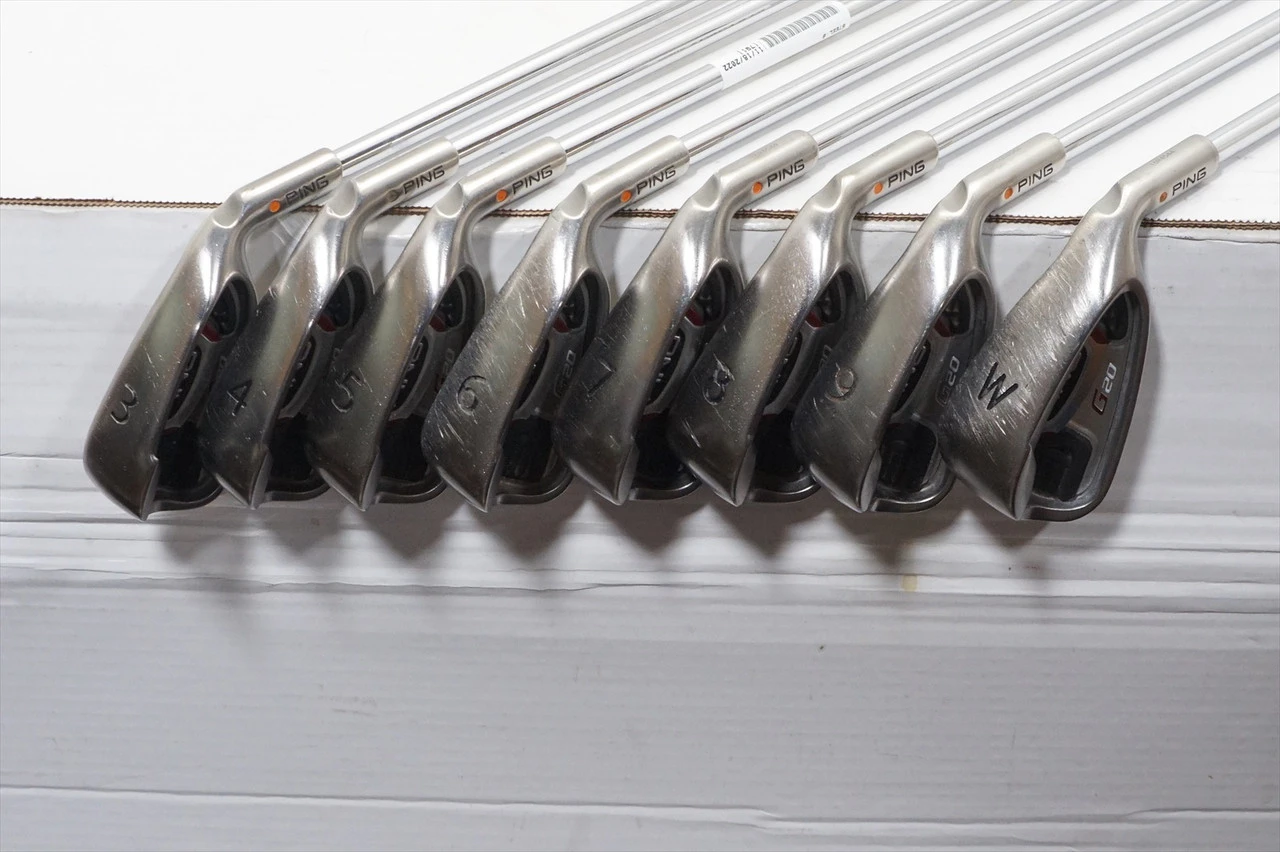 Ping G20 Orange Dot Iron Set 3-Pw Regular Flex Steel 1042071 Fair