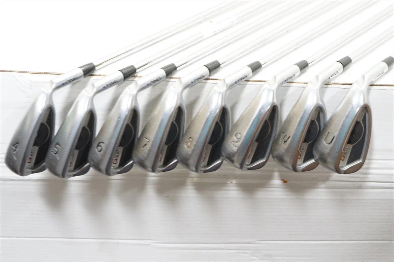 Ping G400 Blue Dot Iron Set 4-Pw, Uw Stiff Flex Awt 2.0 Steel Plus 2" 1044105
