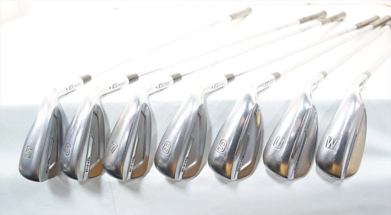 Ping G700 Blue Dot Iron Set 5-Pw, Uw Regular Awt 2.0 Steel Plus 1" 1052475 Good