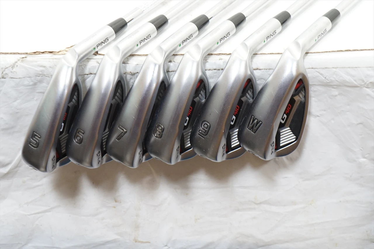 Ping G410 Green Dot Iron Set 5-Pw Stiff Project X Lz 120G 6.0 Steel Excellent