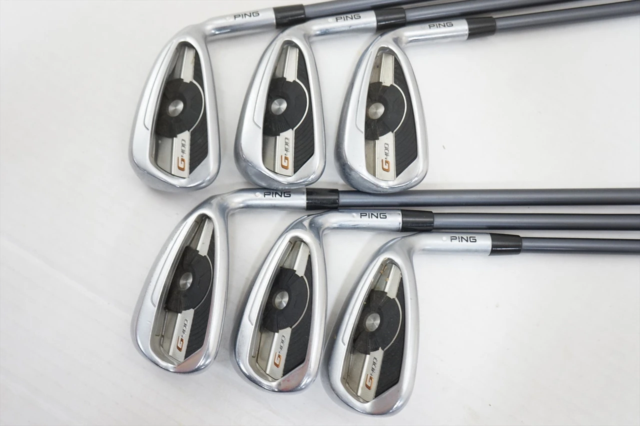 Ping G400 White Dot Iron Set 6-Pw, Uw Regular Flex Cfs 70 Graphite 1060204 Good - Image 3