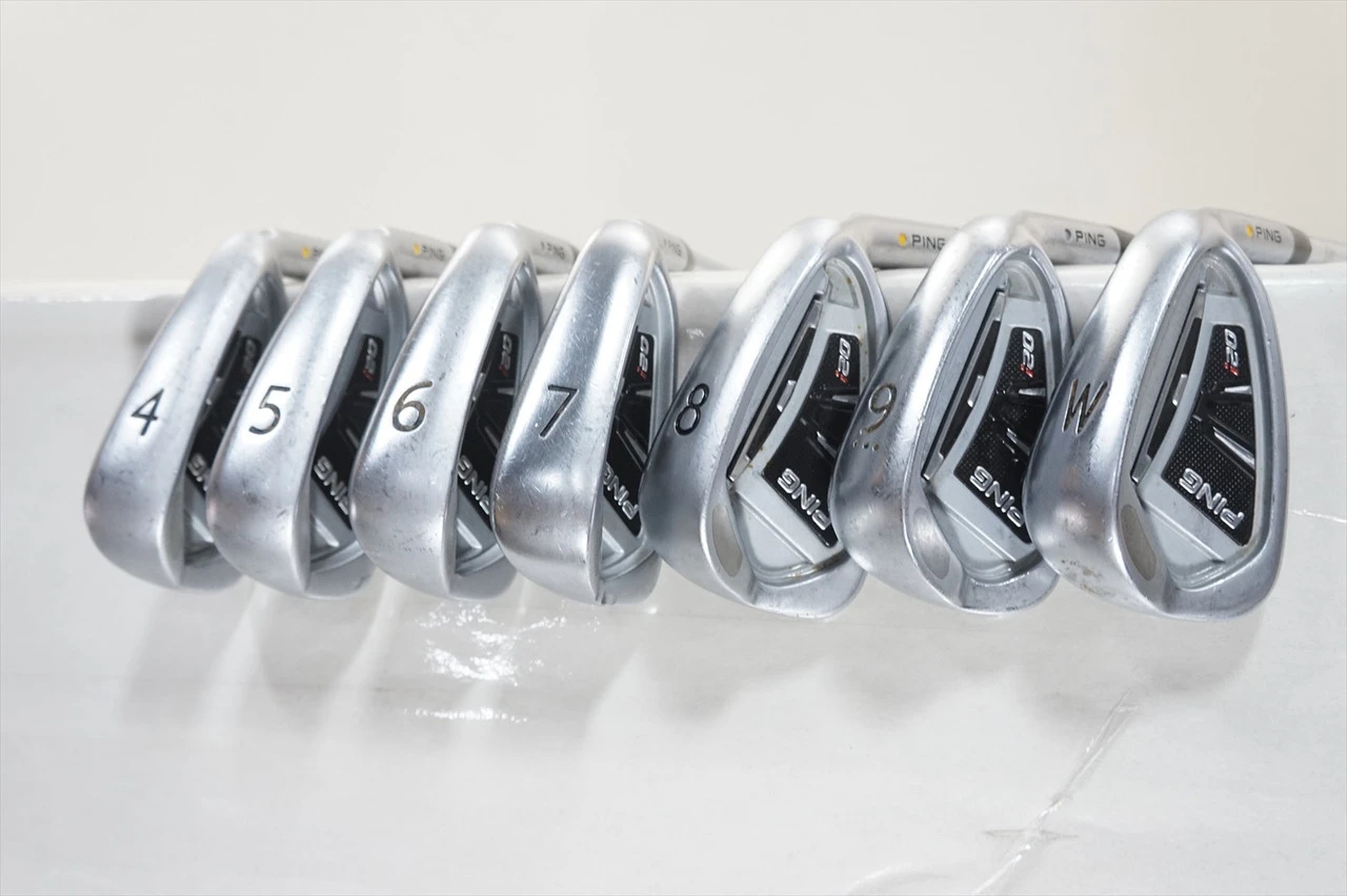 Ping I20 Yellow Dot Iron Set 4-Pw Stiff Flex Cfs Steel Plus 1" 1061908 Good