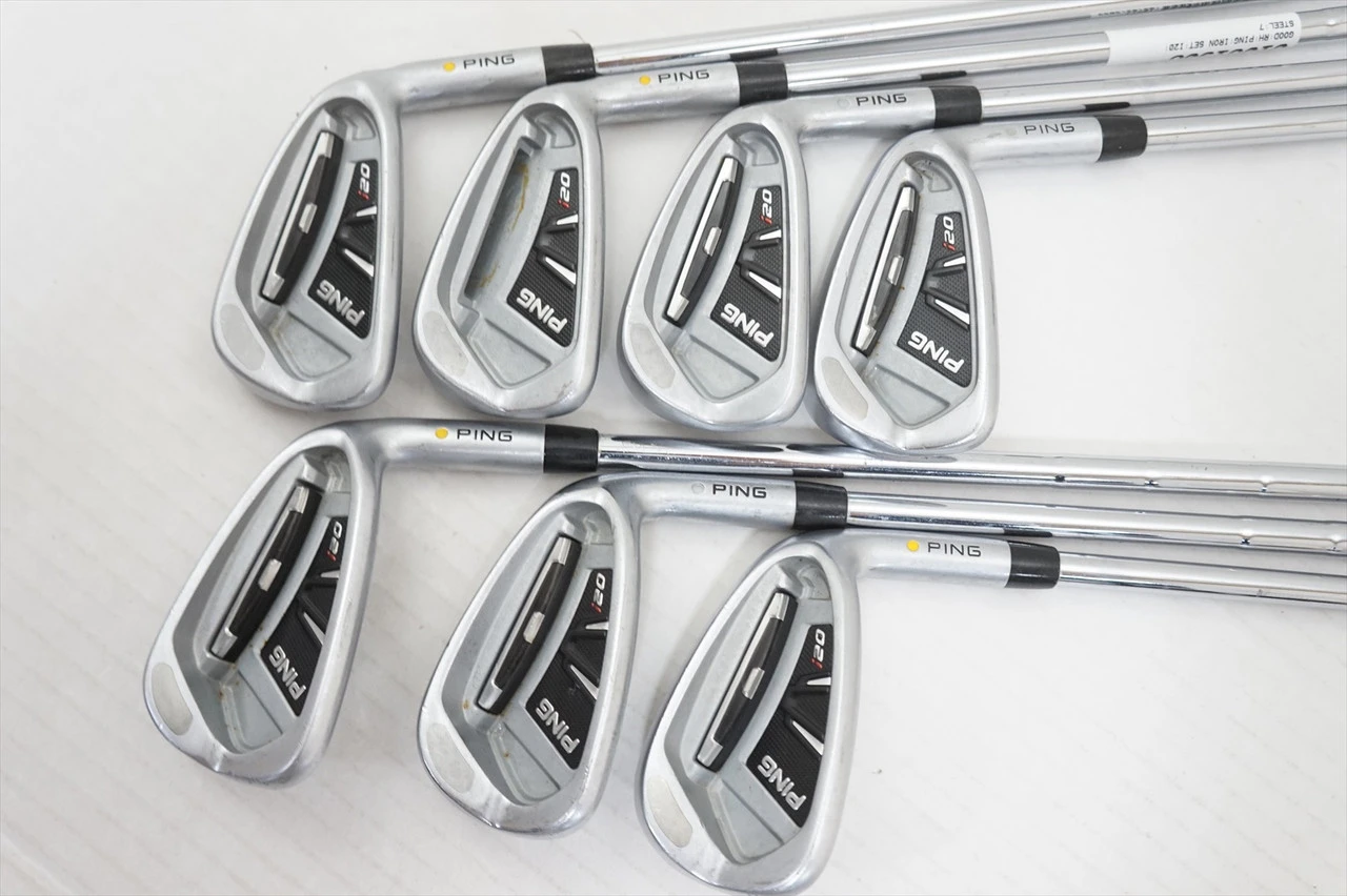 Ping I20 Yellow Dot Iron Set 4-Pw Stiff Flex Cfs Steel Plus 1" 1061908 Good - Image 3